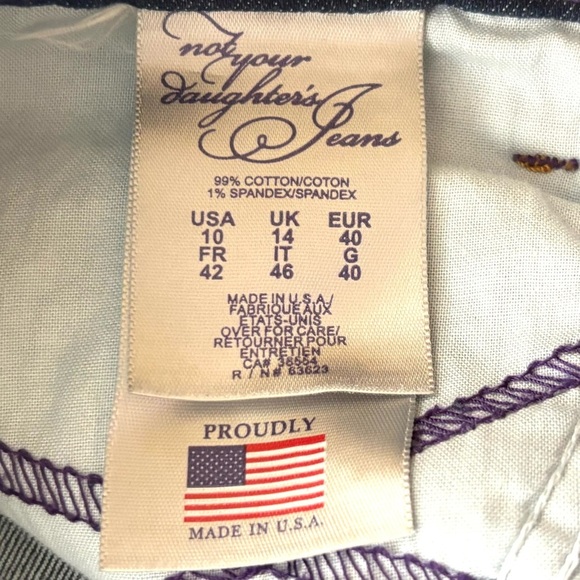 NYDJ Mariyln Dark Wash Lift Tuck Stretch Slimming Straight Jeans Size 10 - Picture 11 of 16